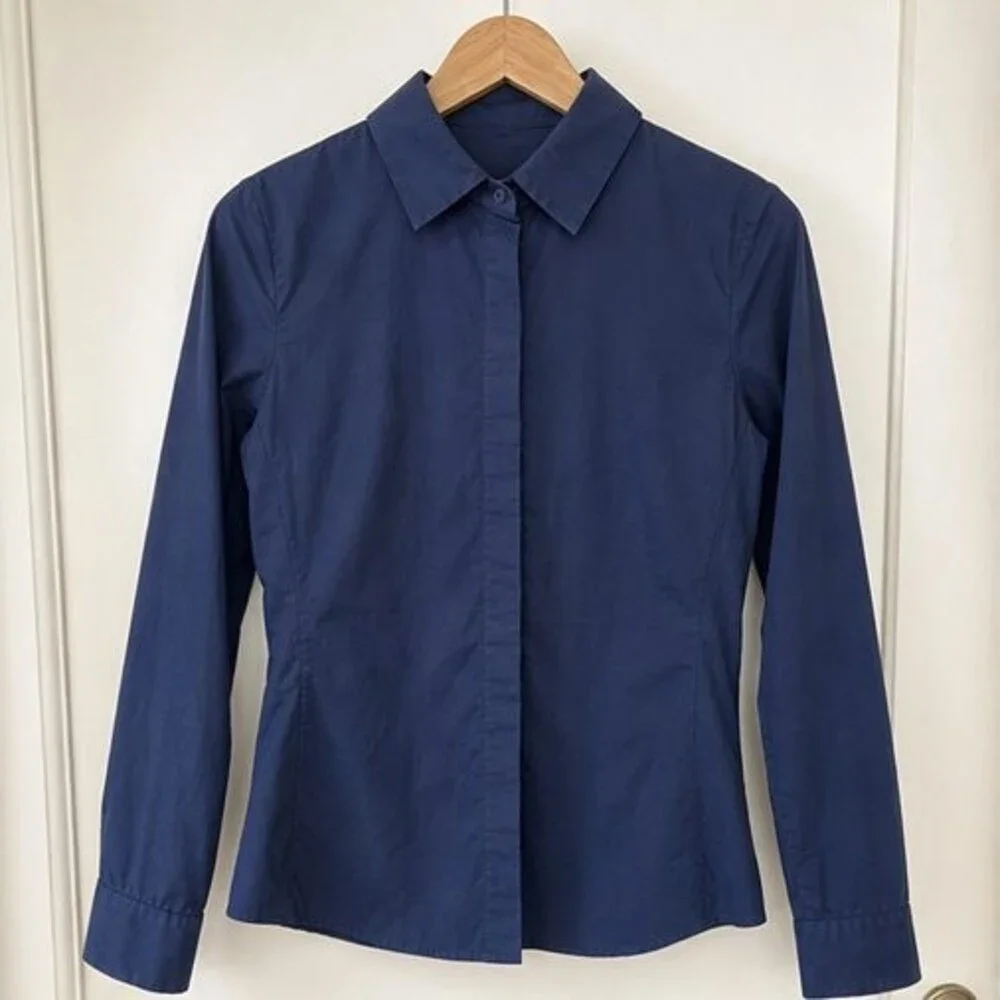 Teal Button Blouse